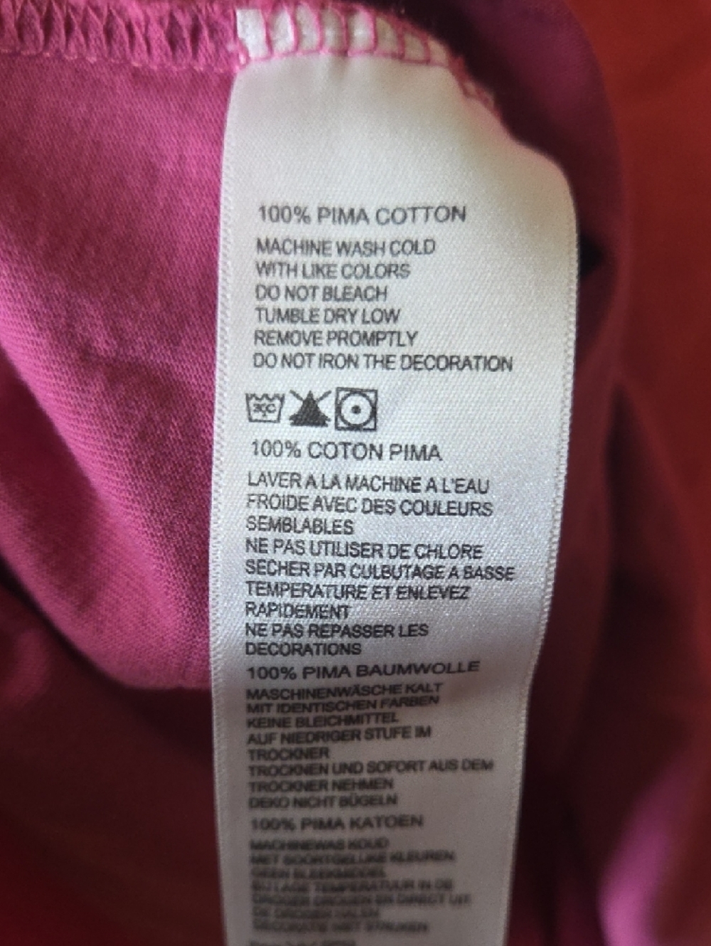 Tommy Bahama Pink Short Sleeve Pocket Tee - Picture 4 of 4